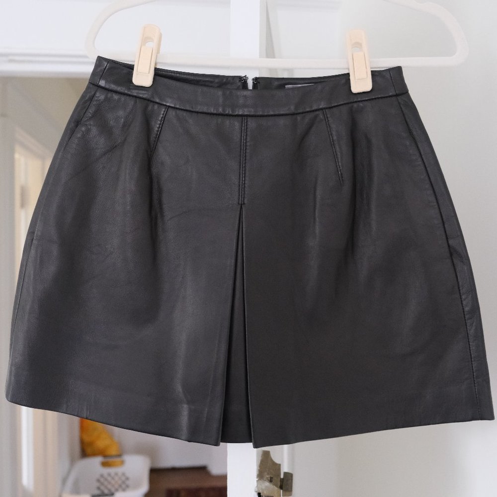 Leather Vince Mini Skirt